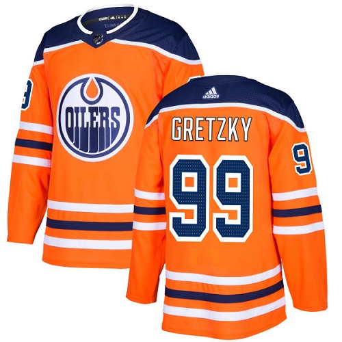 Herren Edmonton Oilers Eishockey Trikot Wayne Gretzky #99 Authentic Orange Heim